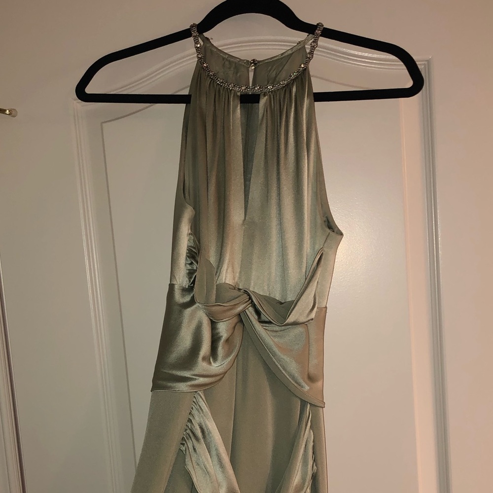 Gorgeous Silk Floor Length Teri Jon Dress